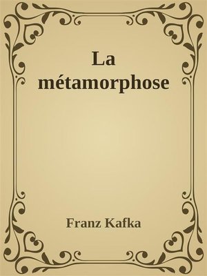 cover image of La métamorphose